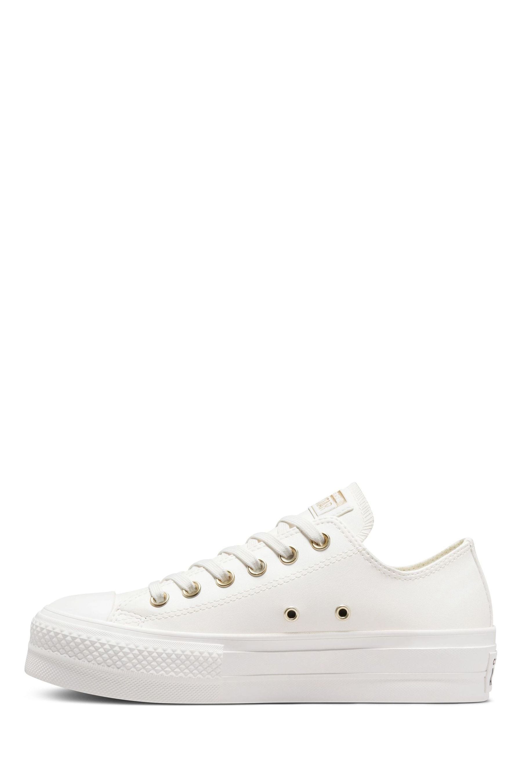 Converse White Lift Platform Low Top Trainers