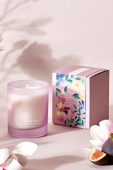 Magnolia And Violet Scented Candle