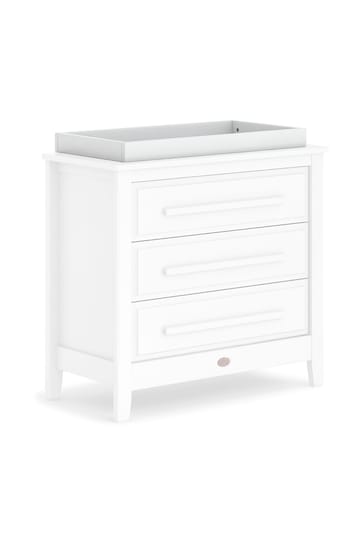 Boori White Wooden Changing Tray Compatible with Boori Smart Assembly Chest of Drawers