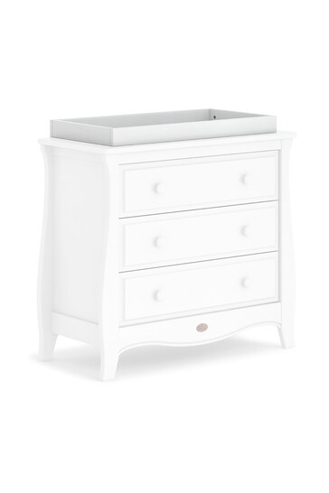 Boori White Wooden Changing Tray Compatible with Boori Smart Assembly Chest of Drawers