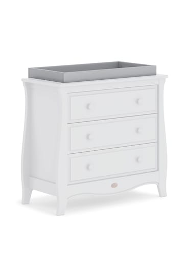 Boori Grey Wooden Changing Tray Compatible with Boori Smart Assembly Chest of Drawers
