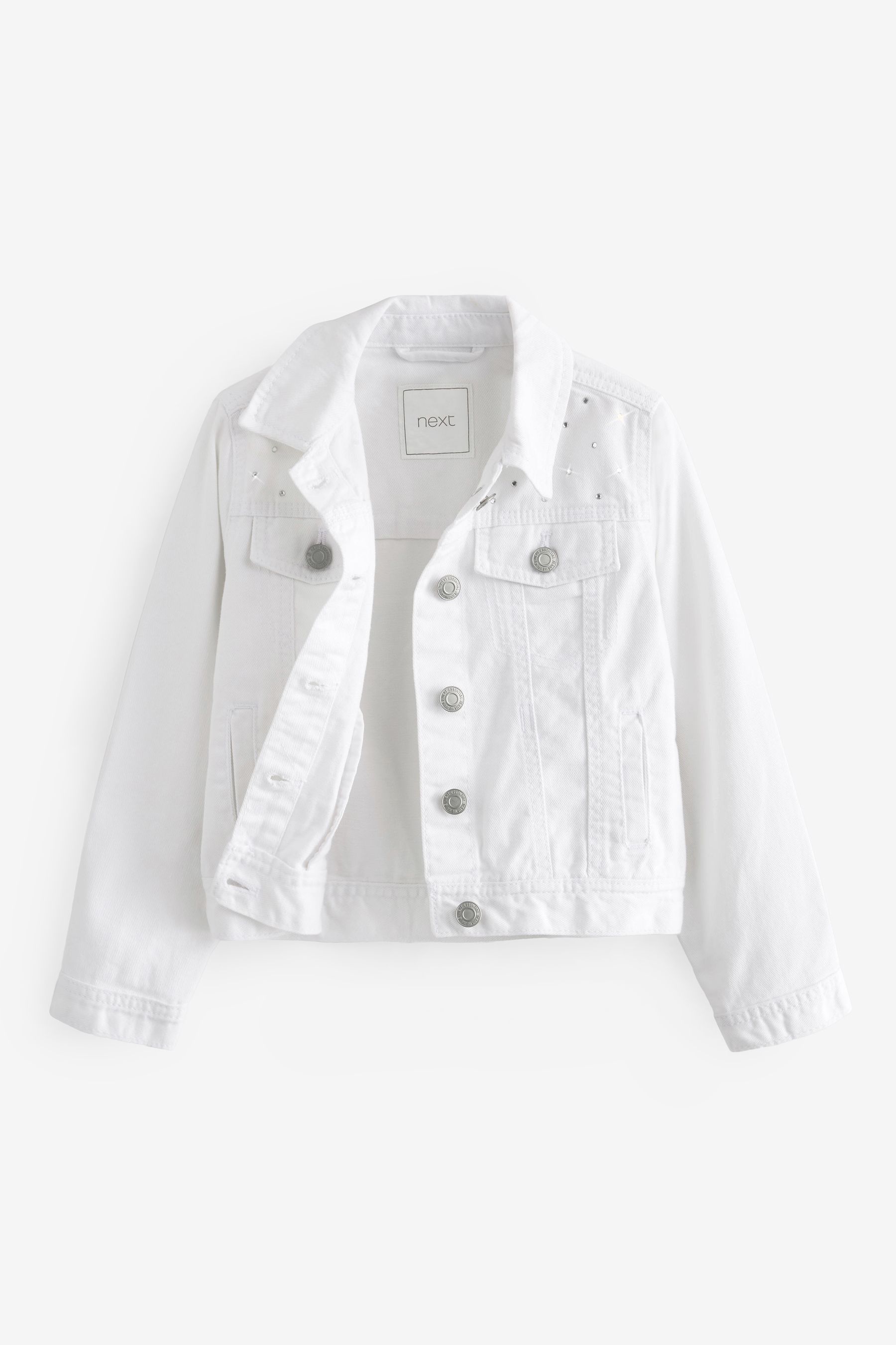 Buy white outlet denim jacket
