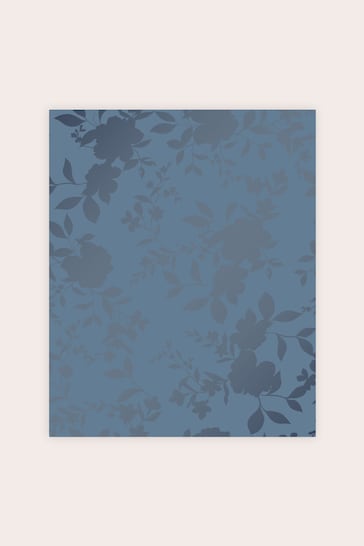 Laura Ashley Midnight Blue Westbourne Wallpaper Sample Wallpaper