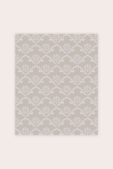 Laura Ashley Dove Grey Coralie Wallpaper Sample Wallpaper