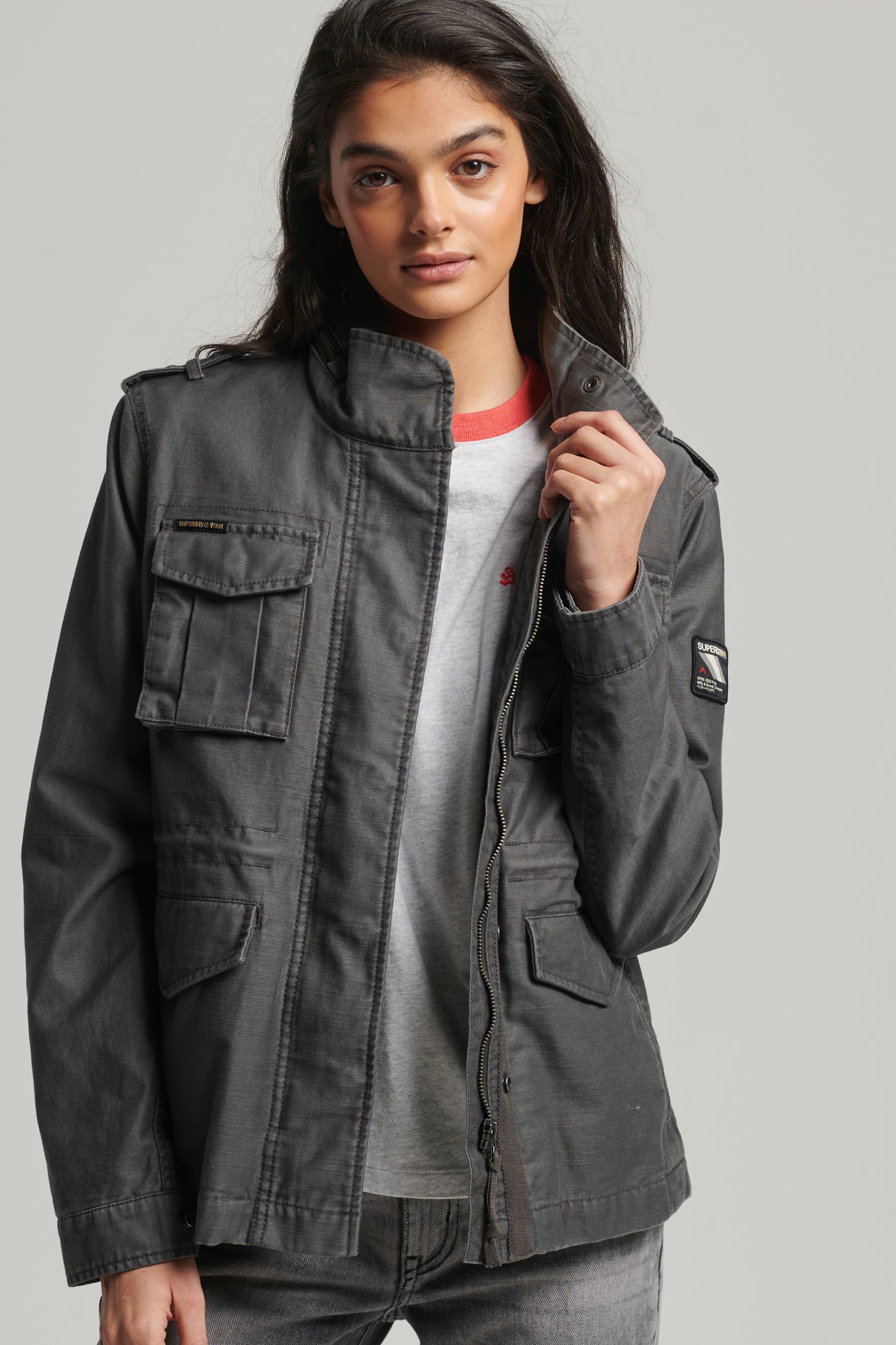 Superdry military best sale coat womens