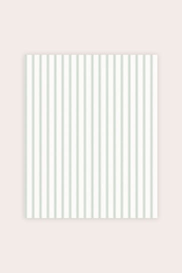 Laura Ashley Sage Farnworth Stripe Wallpaper