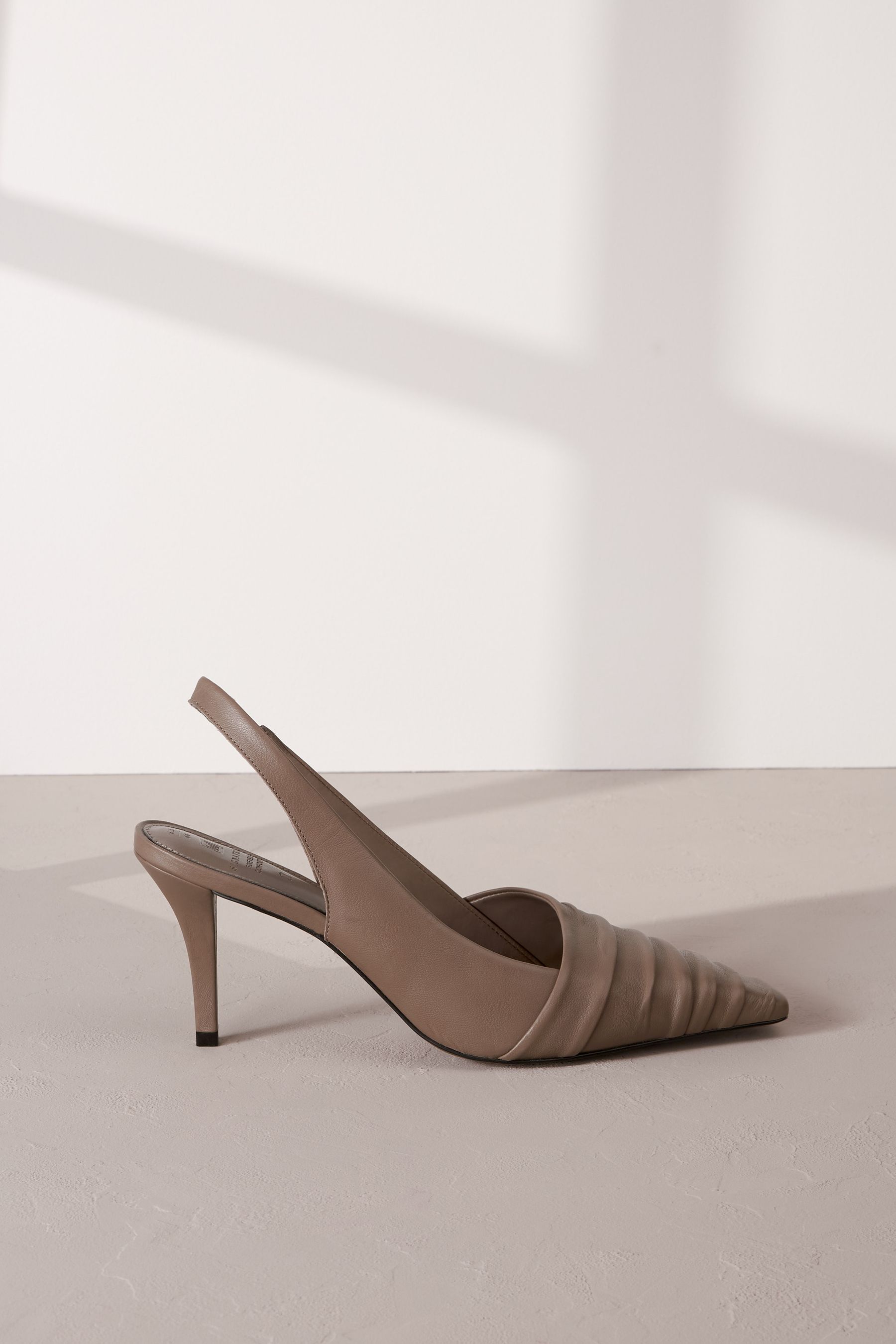 Taupe slingback pumps on sale