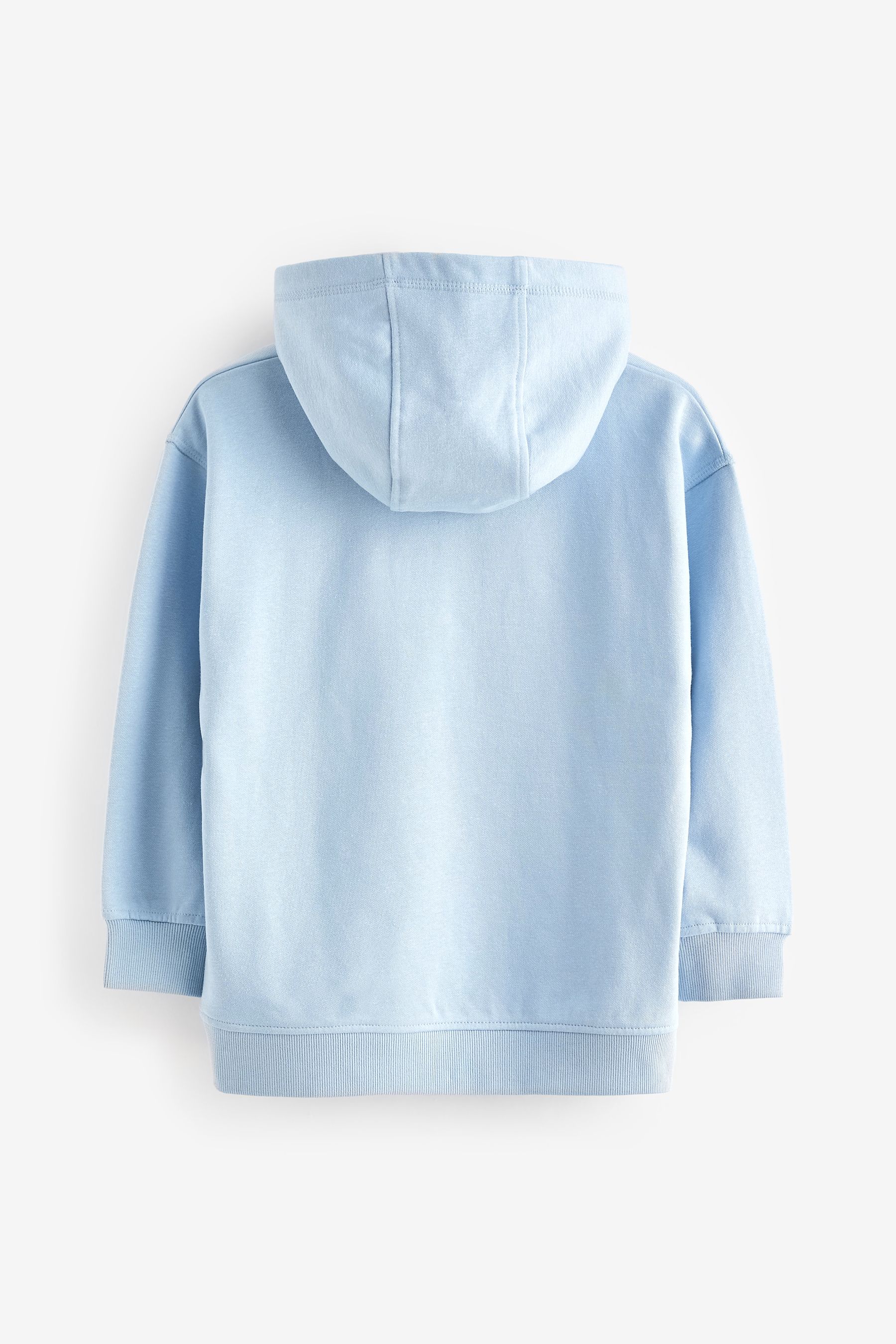 Plain baby top blue hoodie
