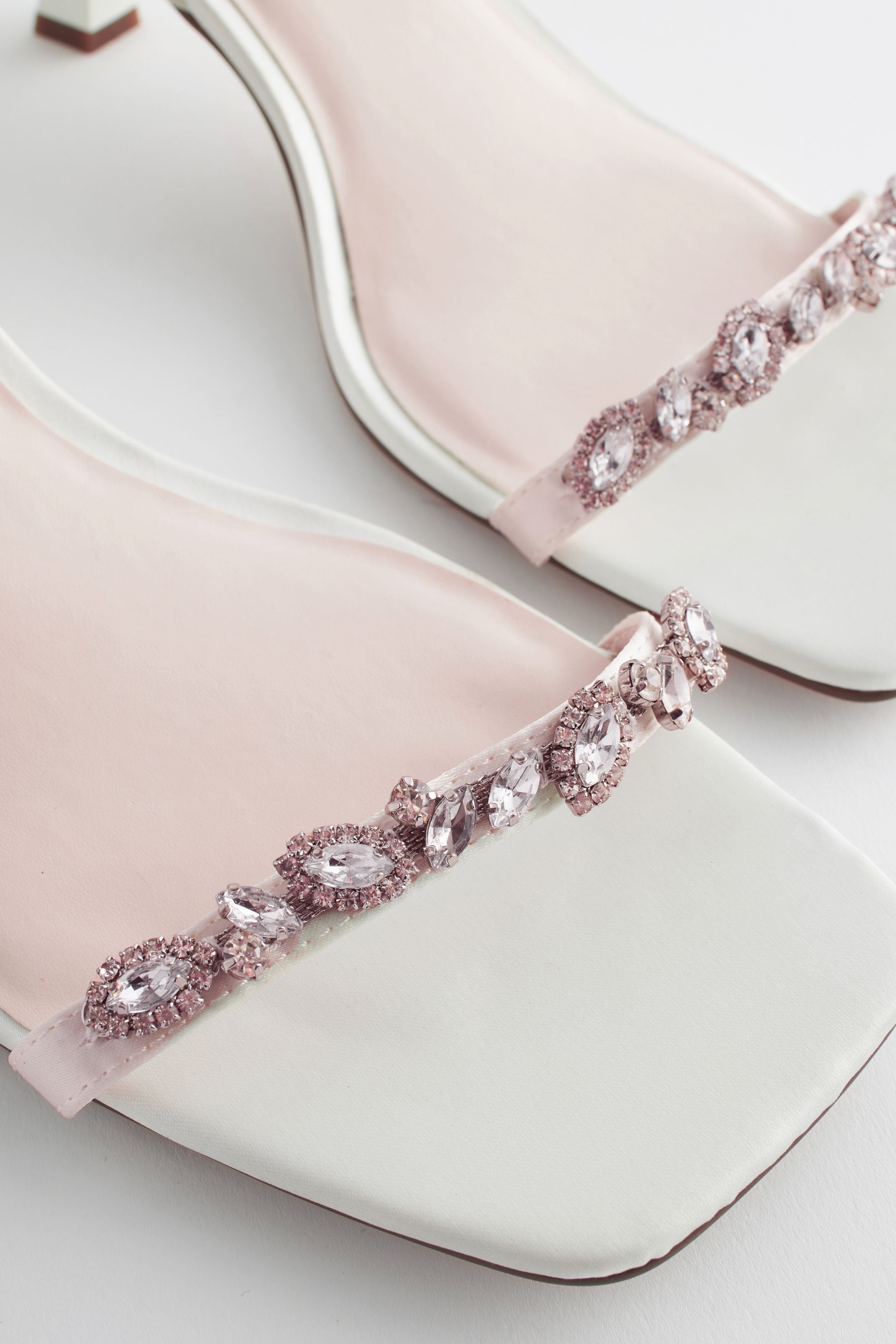 Buy Ivory Forever Comfort Wedding Embellished Low Heel Bridal Sandals from the Next UK online shop