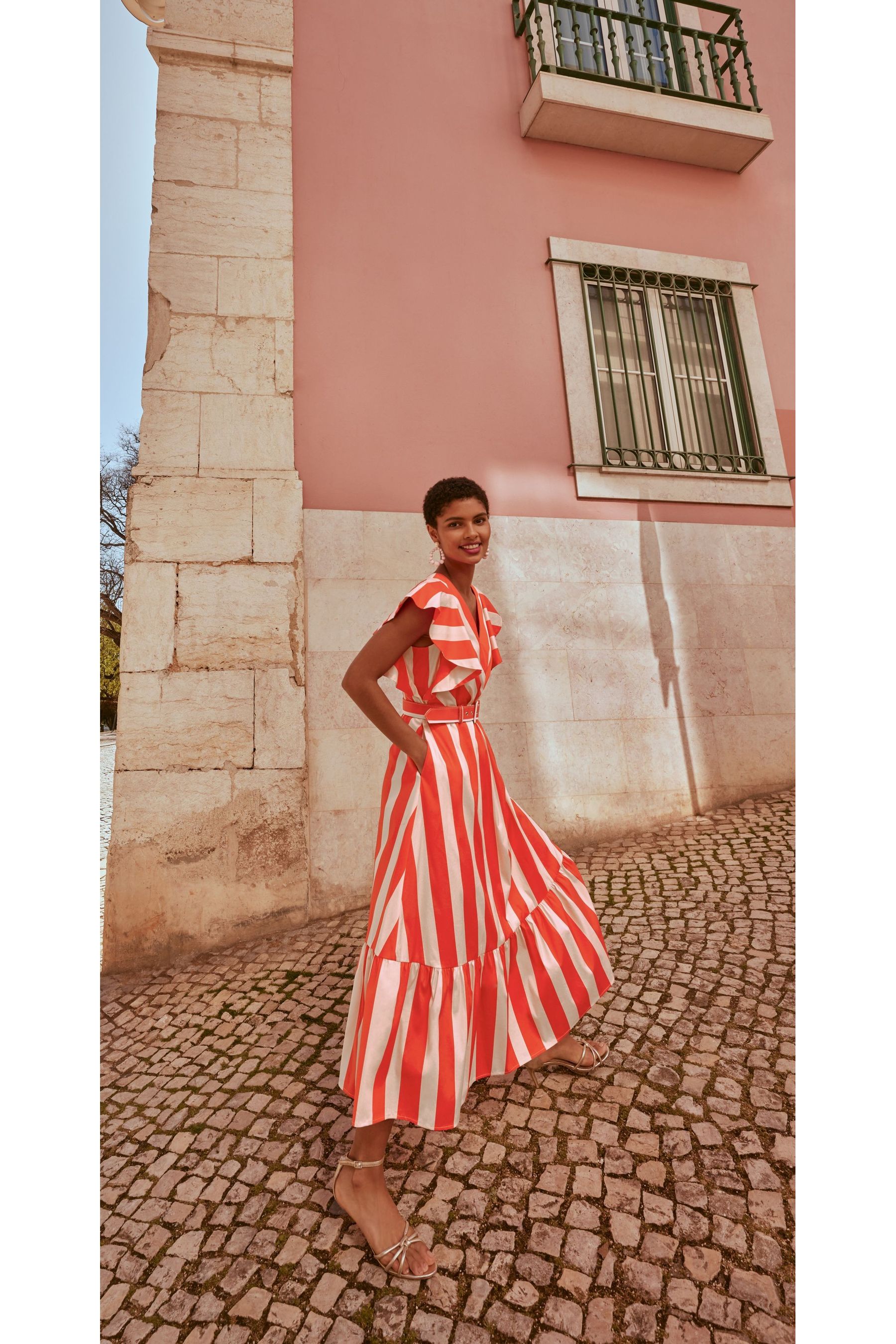 Phase eight faye striped dress outlet