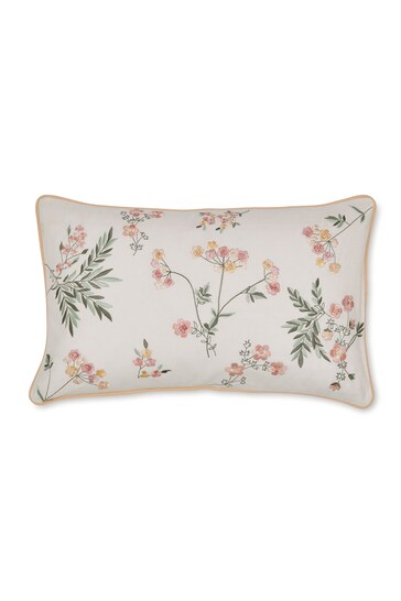 Laura Ashley Coral Pink Crosswell Cushion