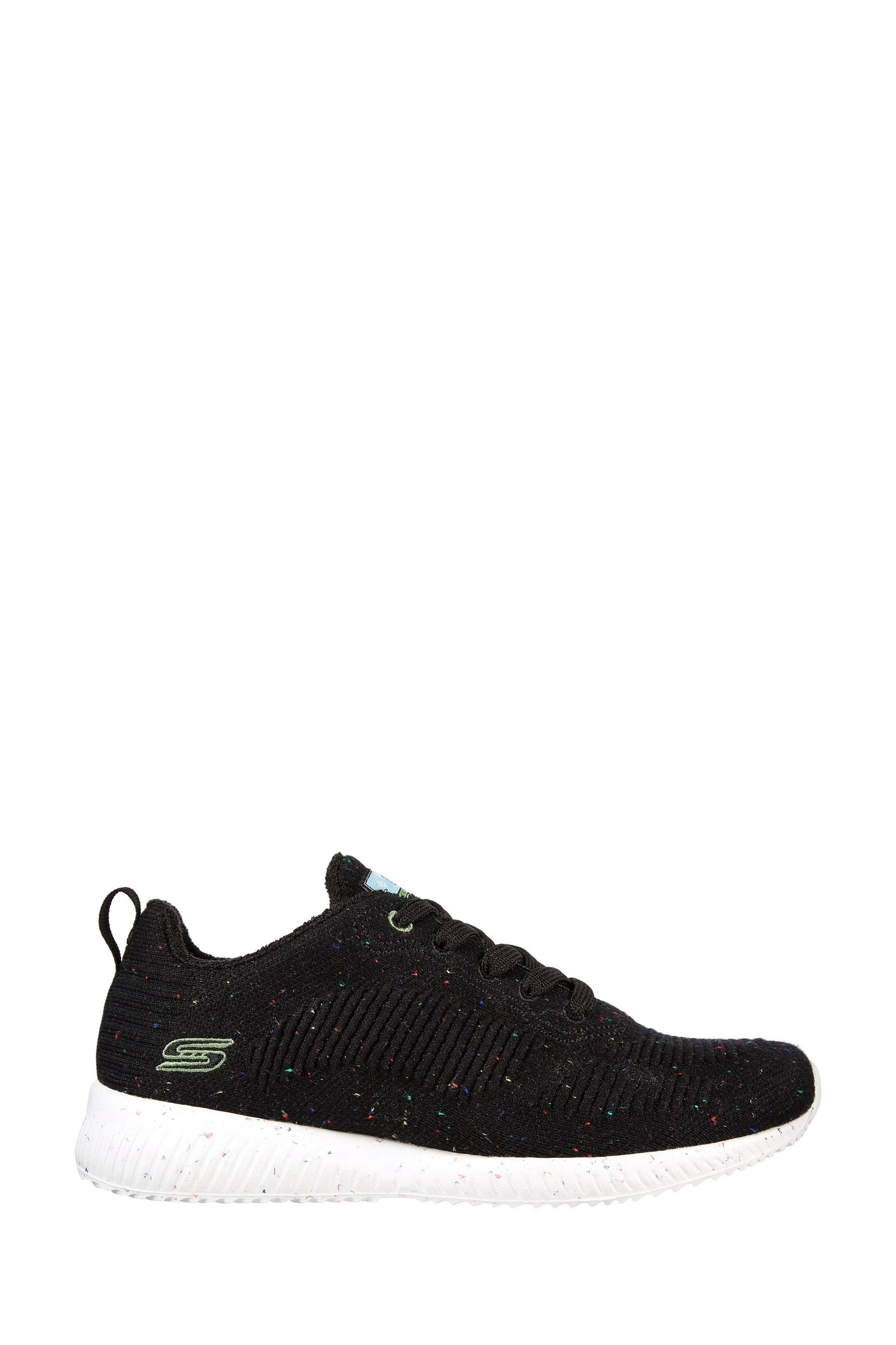 Skechers black shop womens trainers