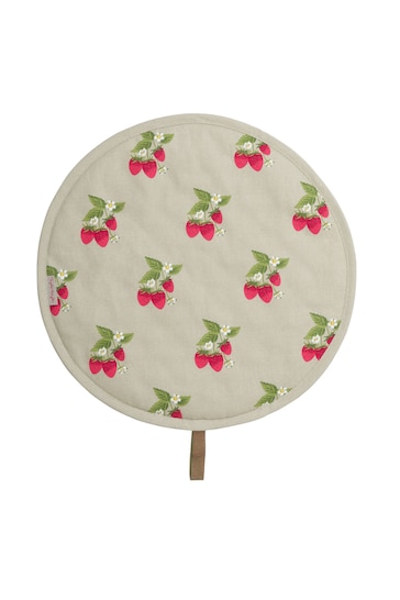 Sophie Allport Green Circular Bunches Strawberries Hob Cover