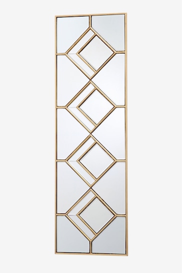 Dar Lighting Gold Gatsby Rectangle Decorative Mirror