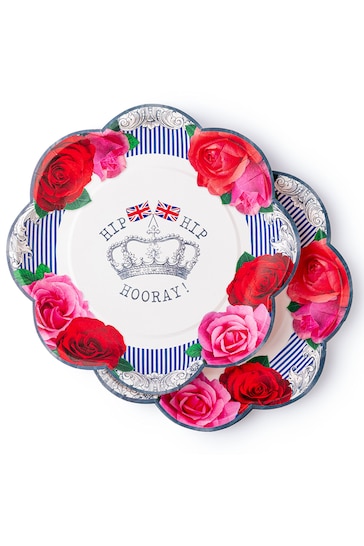 Party Pieces Multi 16 Pack A Great British Party Shaped Paper Plates