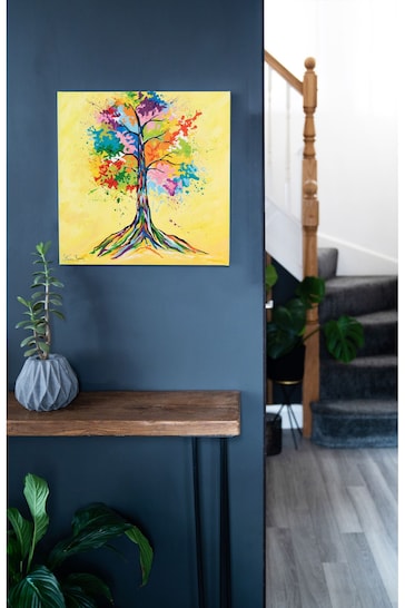Steven Brown Art Yellow Tree of Life Medium Canvas Print