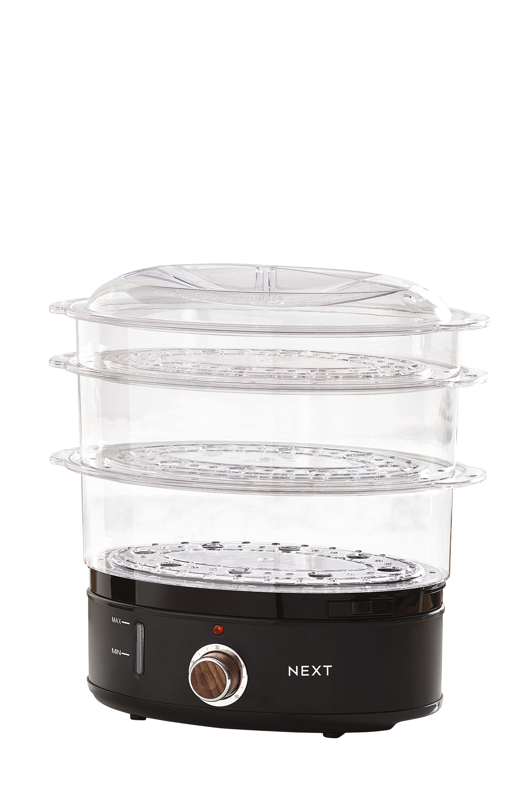 Black food steamer hotsell