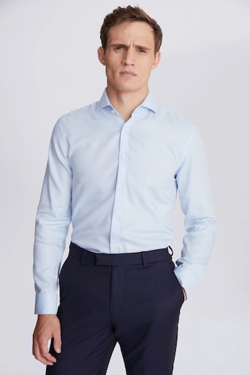 MOSS Slim Fit Pinpoint Oxford Non- Iron Shirt