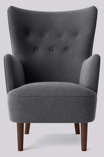 Swoon Smart Wool Anthracite Grey Ludwig Chair
