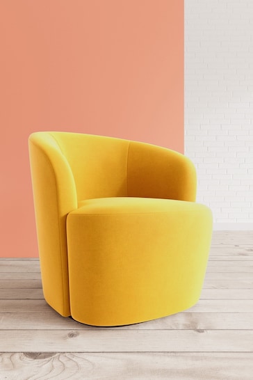 Swoon Easy Velvet Turmeric Yellow Ritz Chair