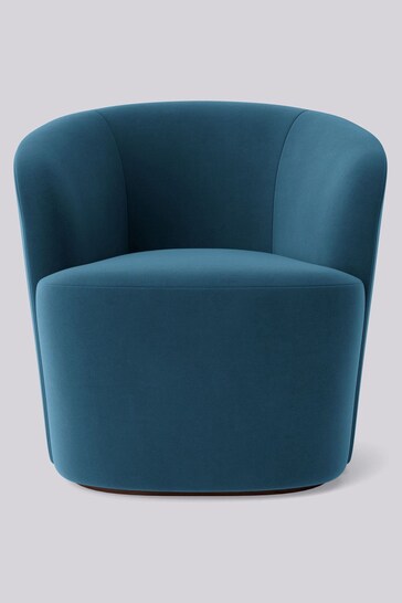 Swoon Easy Velvet Petrol Blue Ritz Chair
