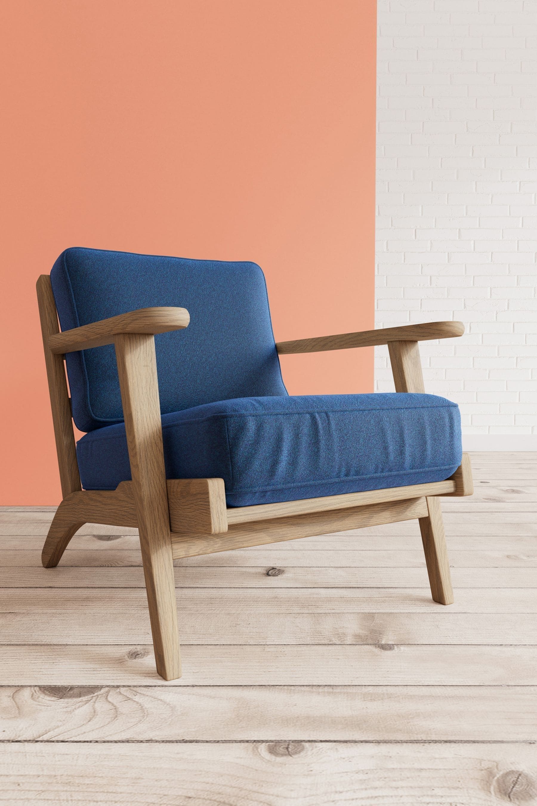 Swoon Soft Wool Midnight Blue Karla Chair