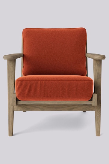 Swoon Soft Wool Burnt Orange Karla Chair