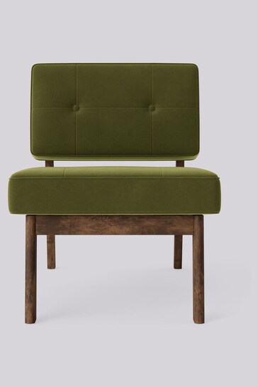 Swoon Easy Velvet Fern Green Aron Chair
