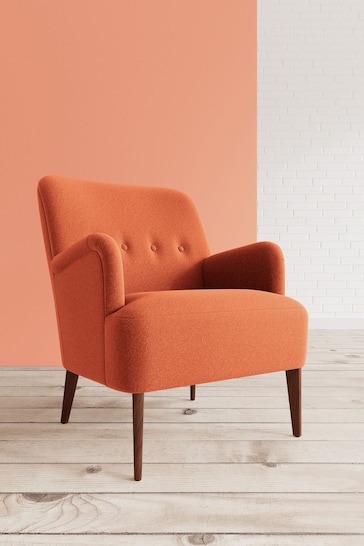 Swoon Soft Wool Burnt Orange London Chair