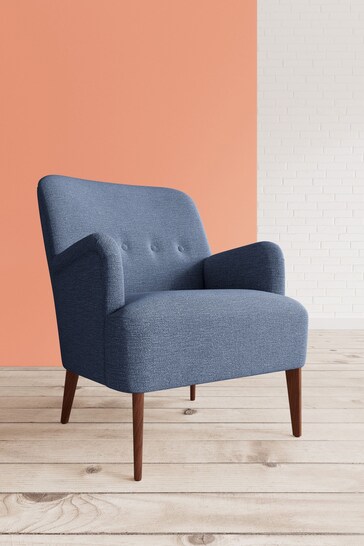 Swoon Houseweave Navy Blue London Chair