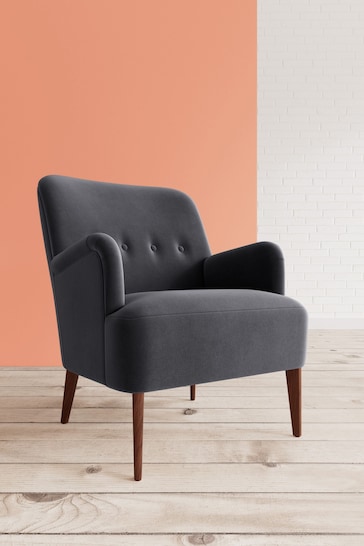 Swoon Easy Velvet Black London Chair