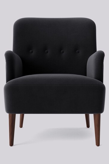 Swoon Easy Velvet Black London Chair