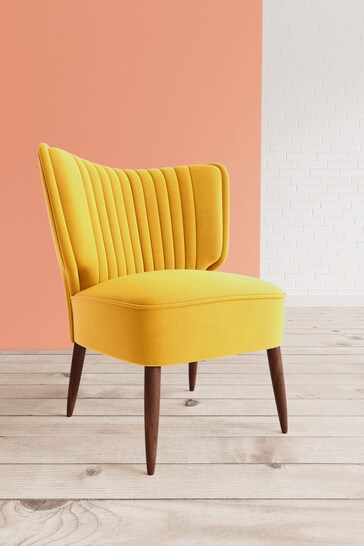 Swoon Easy Velvet Turmeric Yellow Duke Chair
