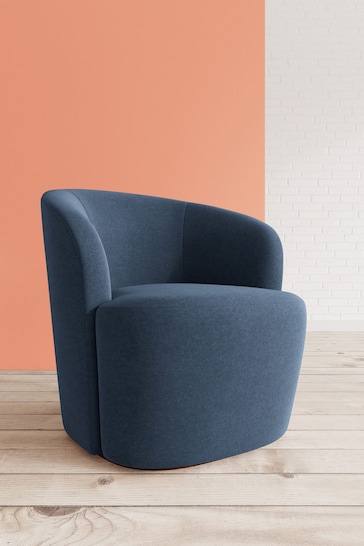 Swoon Smart Wool Indigo Blue Ritz Chair
