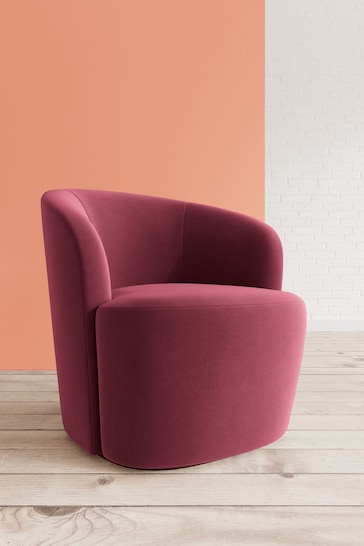 Swoon Easy Velvet Bordeaux Red Ritz Chair