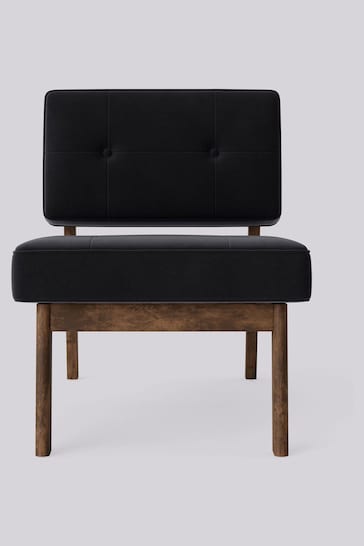 Swoon Easy Velvet Black Aron Chair