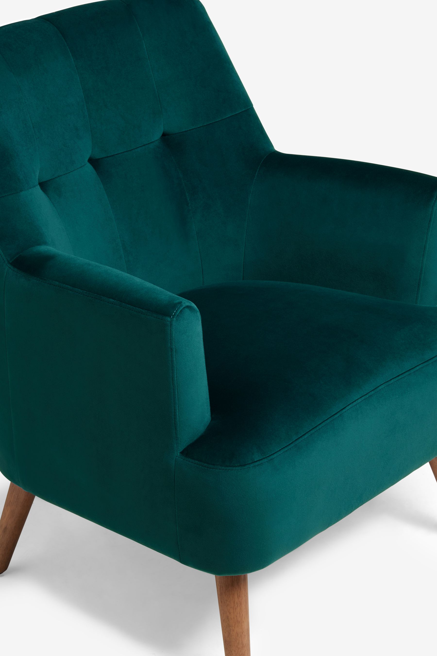 Buy Soft Velvet Juniper Teal Carter Armchair from the Next UK