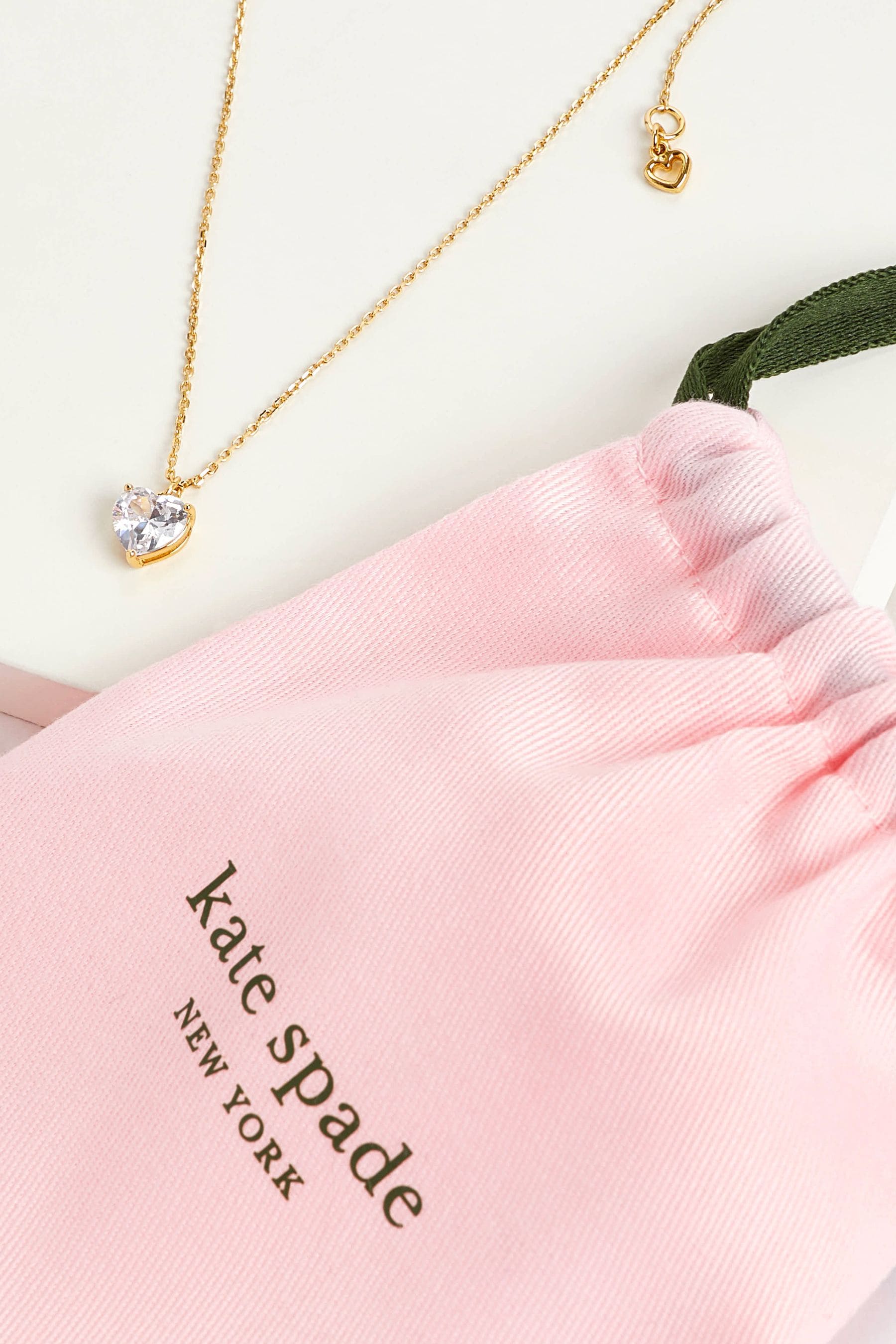 Kate spade gold heart necklace sales