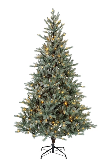 Everlands Green Pre-Lit LED 7ft Allison Pine Misty Christmas Tree