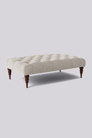 Swoon Houseweave Natural Chalk Plymouth Rectangle Ottoman