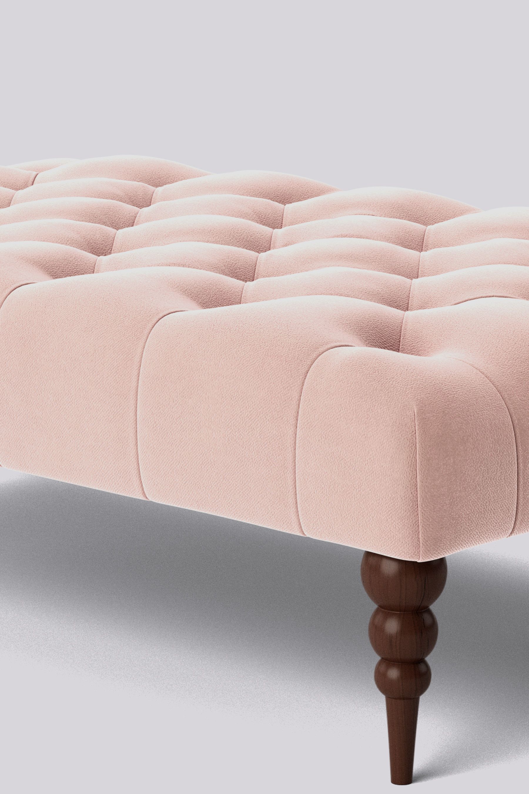 Pink rectangle ottoman store