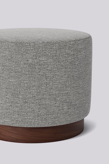 Swoon Houseweave Thunder Grey Penfold Small Ottoman