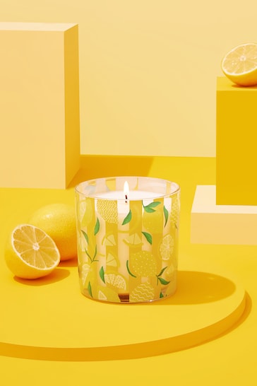 Yellow Lemon & Bergamot Fragranced Single Wick Candle