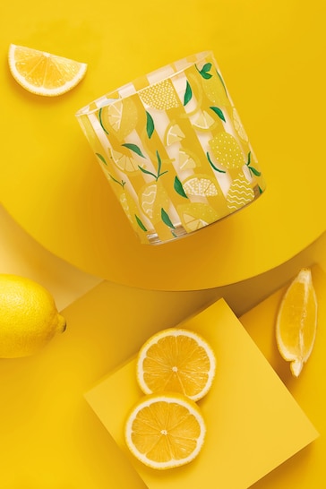 Yellow Lemon & Bergamot Fragranced Single Wick Candle