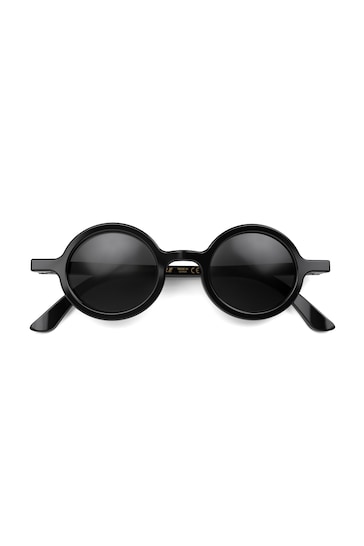 rectangle logo-embossed sunglasses