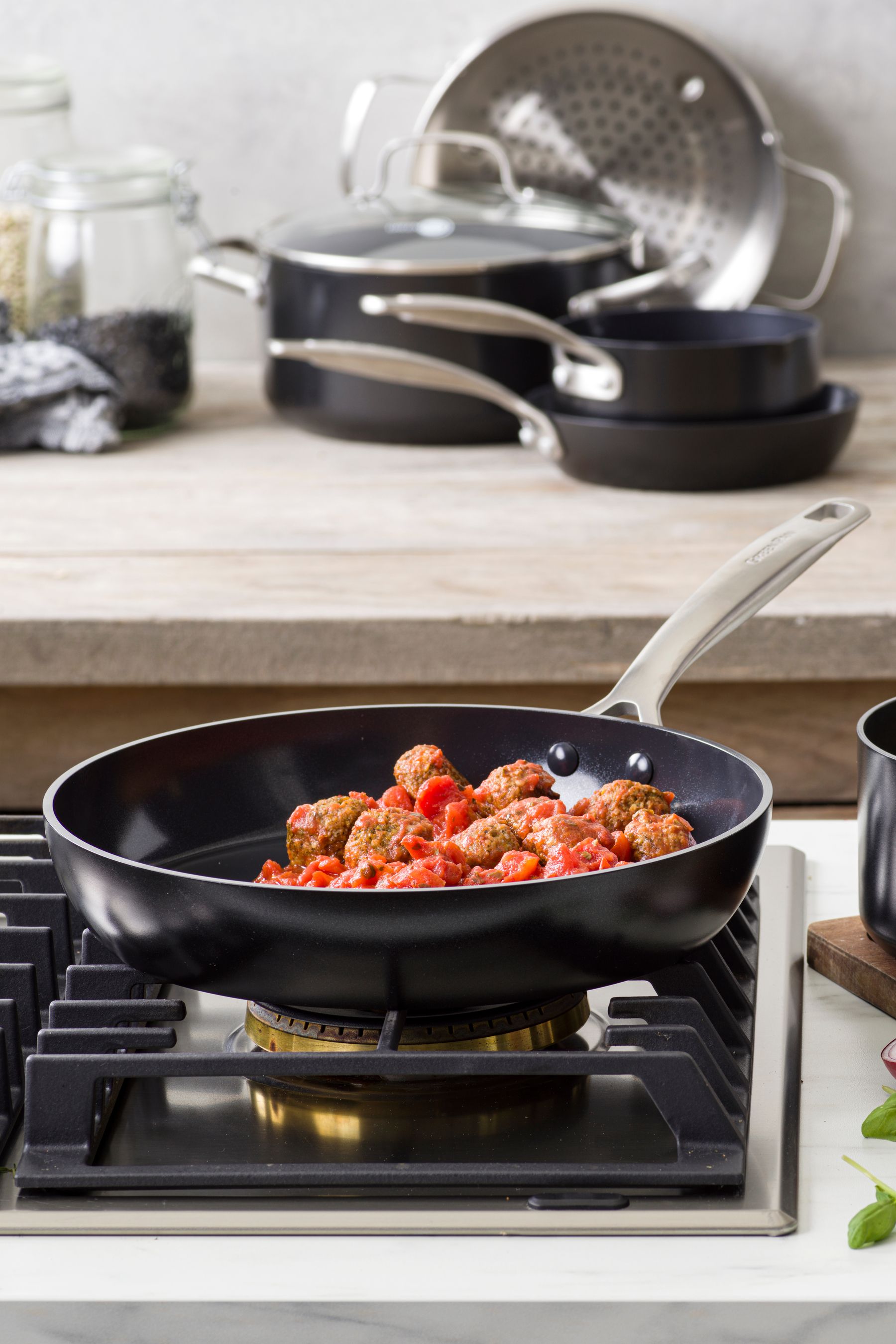 Buy GreenPan Black Copenhagen 28cm Frying Pan from the Next UK