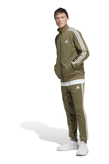 adidas Green Sportswear Basic 3-stripes Tricot Tracksuit
