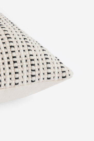 Monochrome 50 x 50cm Mono Textured Weave Cushion