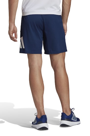 adidas Blue Train Essentials Logo Training Shorts
