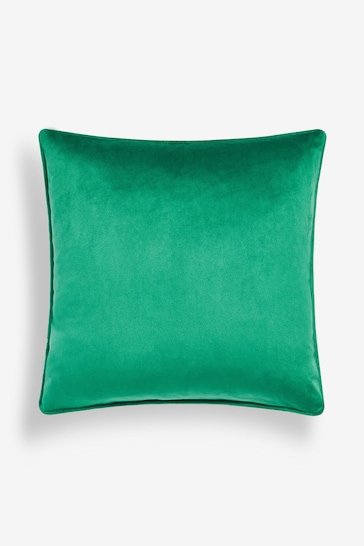 Bright Green 43 x 43cm Matte Velvet Cushion